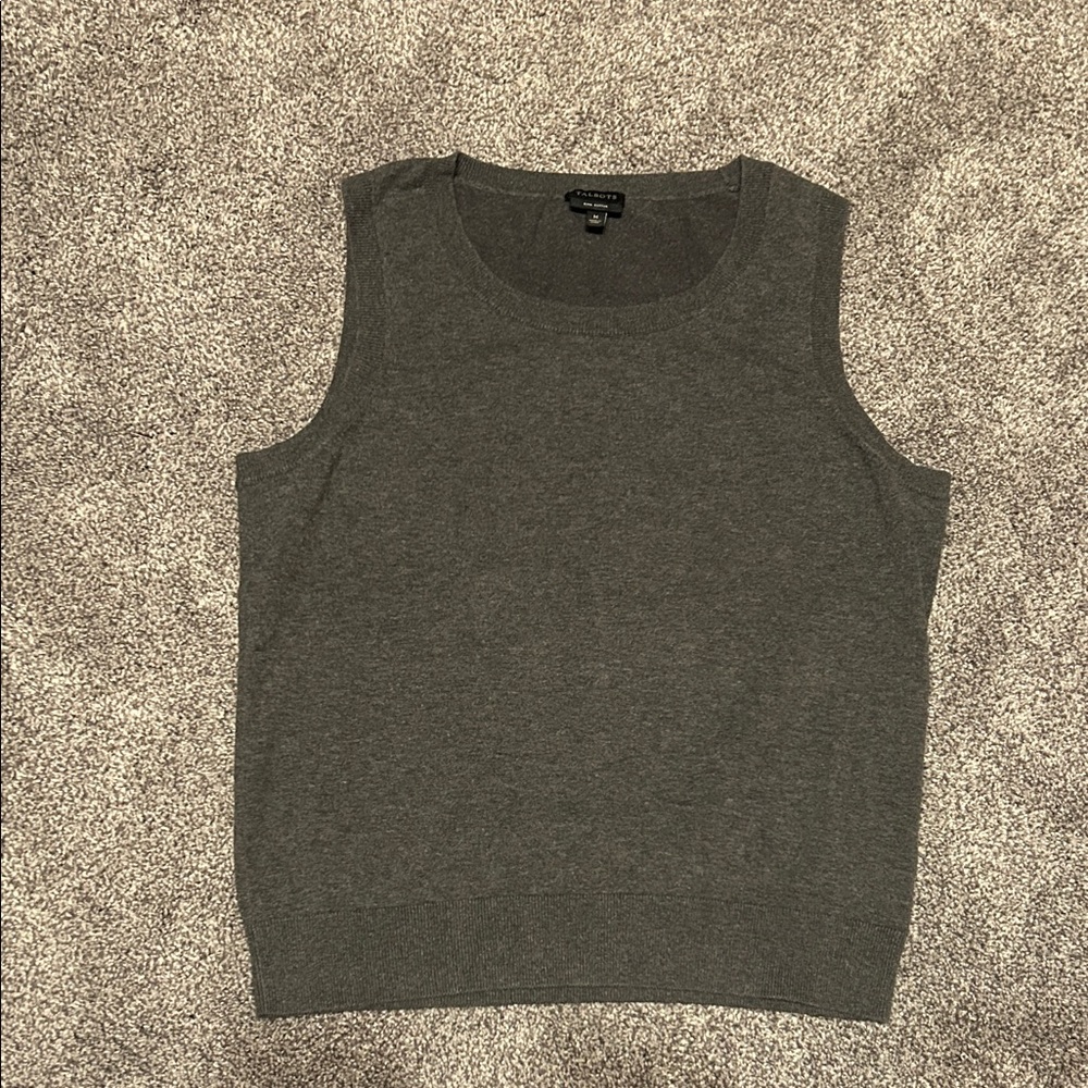 Talbots Charcoal Sweater vest / Sleeveless Top